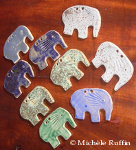 elephants modèle coquille