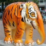 Tiger Elephant by Sukchai Pengprakhon