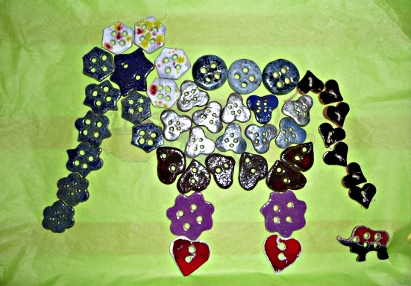 mosaique boutons céramique