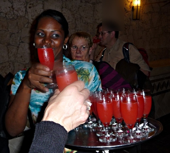 verre de bienvenue...