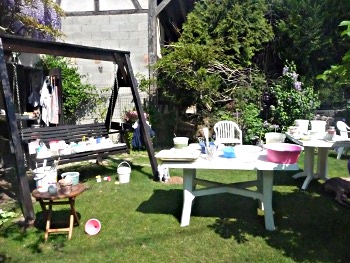 emaillage en plein air...