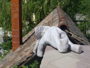 Vue de la terrasse... 