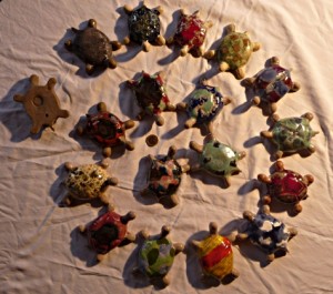 Tortues de salon_ 1 a 17 numerotees