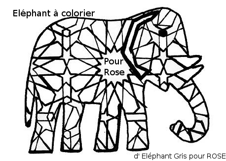 Coloriage pour Rose