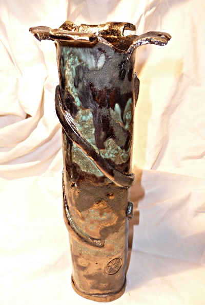 Vase grès - terre déchirée
