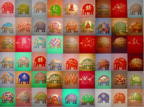 huile sur papier "Mémoire d' elephants" © Jacques Charrier huile sur papier "Mémoire d' elephants" © Jacques Charrier