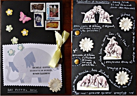 Jeu Mail Art MamieDany (recto/verso)