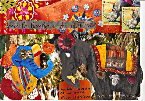 Jeu Mail Art - M@rie   "scène familiale"