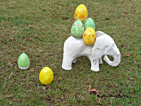 Oscar - éléphant de Pâques © Michèle Ruffin