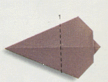 4 origami - rabattre l'angle gauche sur la pliure (1)...
