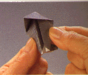 9 origami - déployer suivant les pliures obtenues