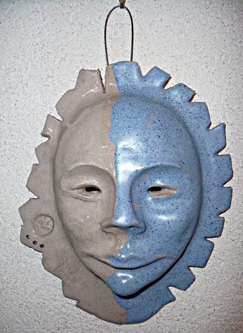masque "ambivalence bleue" © Michèle Ruffin