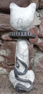"charaku02" sculpture raku © Michèle Ruffin