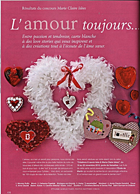 Résultats concours Marie Claire Idées "l'amour toujours" Résultats concours Marie Claire Idées "l'amour toujours"