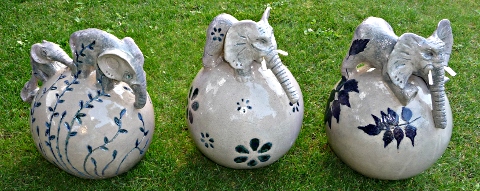 Pousses d'éléphants " Printemps - été - automne" © 2010 Michèle Ruffin