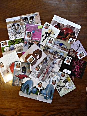 envoi art postal de mes créations novembre 2010