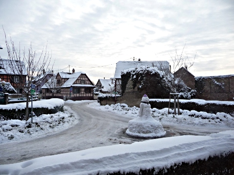 Noël 2010 - sam, bonhomme de neige illkirchois