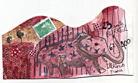 Art postal éléphantesque vu par Gaël Art postal éléphantesque vu par Gaël