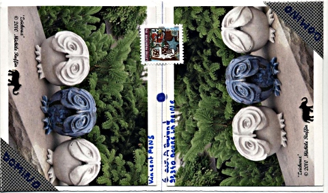Art postal theme Domino : "Zoichoux"