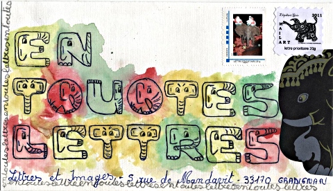 mail art en toutes lettres - alphabet MR mail art en toutes lettres - alphabet MR