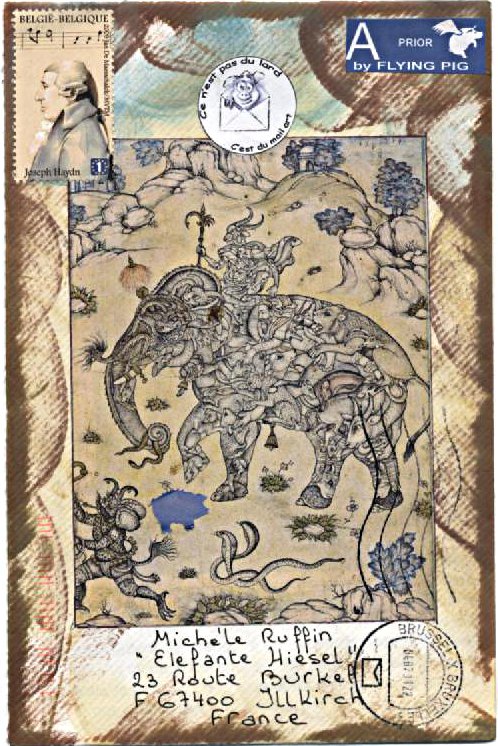 art postal juillet Piggy art postal juillet Piggy