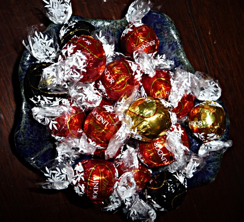 coupelle" pensee" aux chocolats lindor