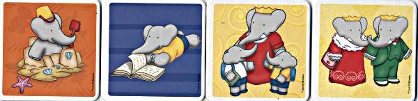 Celeste, Babar, Pom, Flore, Alexandre et Isabelle