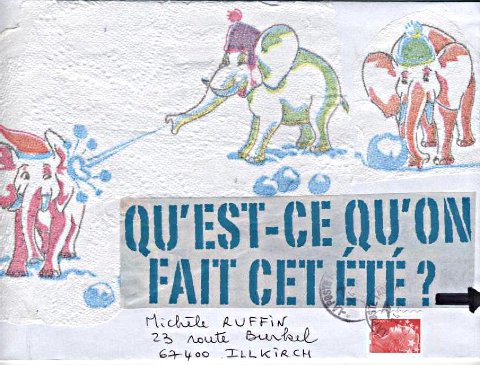 elephant mail art 026