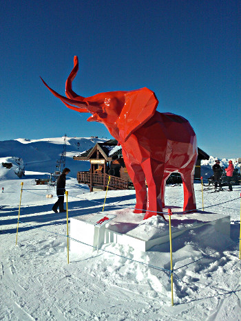 éléphant de Richard Orlinski - courchevel